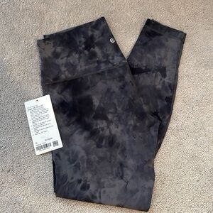 NWT Lululemon Align HR Pant 28" Diamond Dye Pitch Grey Graphite Grey Sz 12